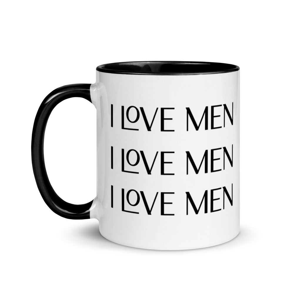 I Love Men Mug with Color Inside