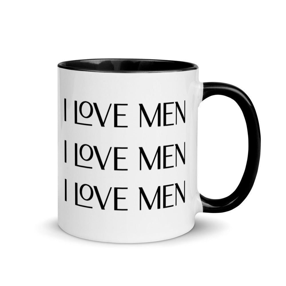 I Love Men Mug with Color Inside