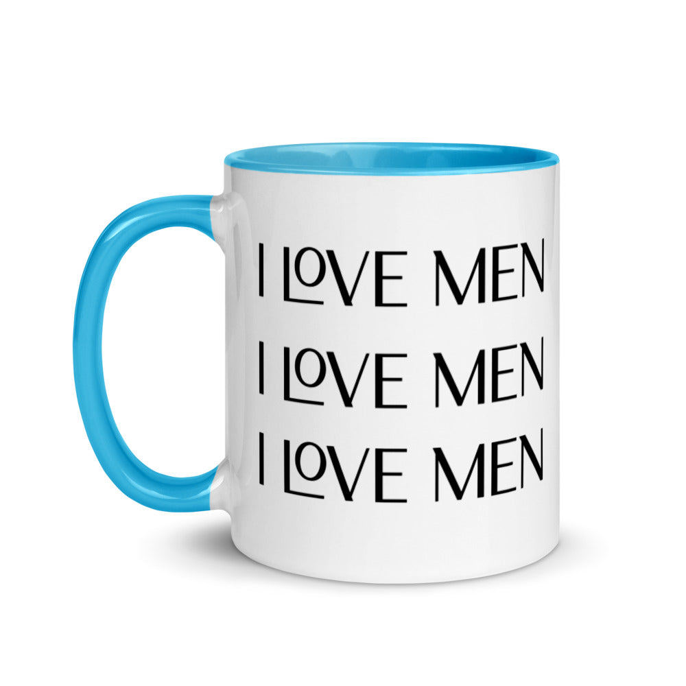 I Love Men Mug with Color Inside