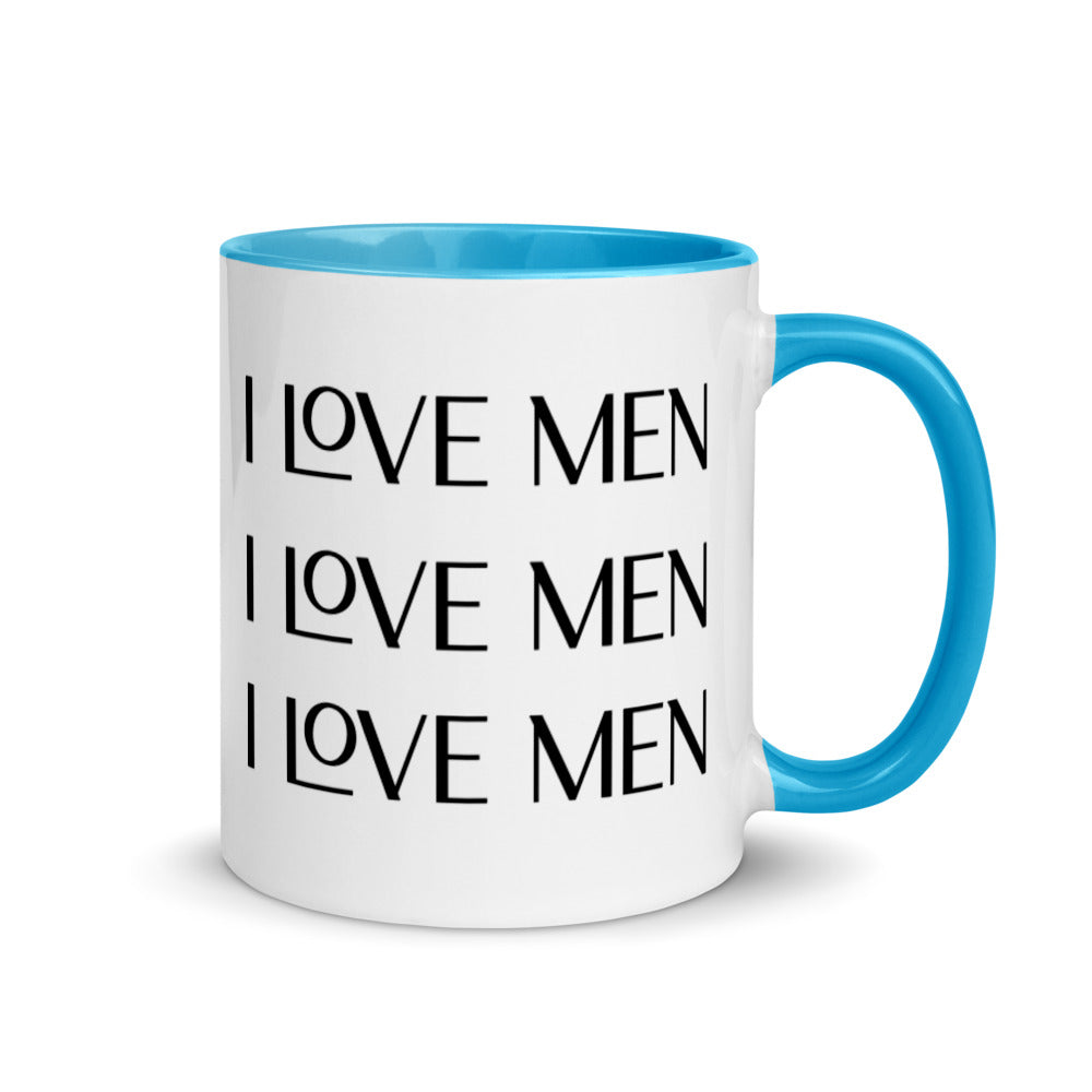 I Love Men Mug with Color Inside