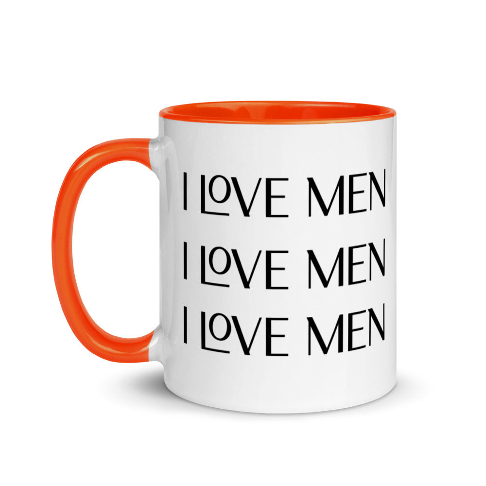 I Love Men Mug with Color Inside