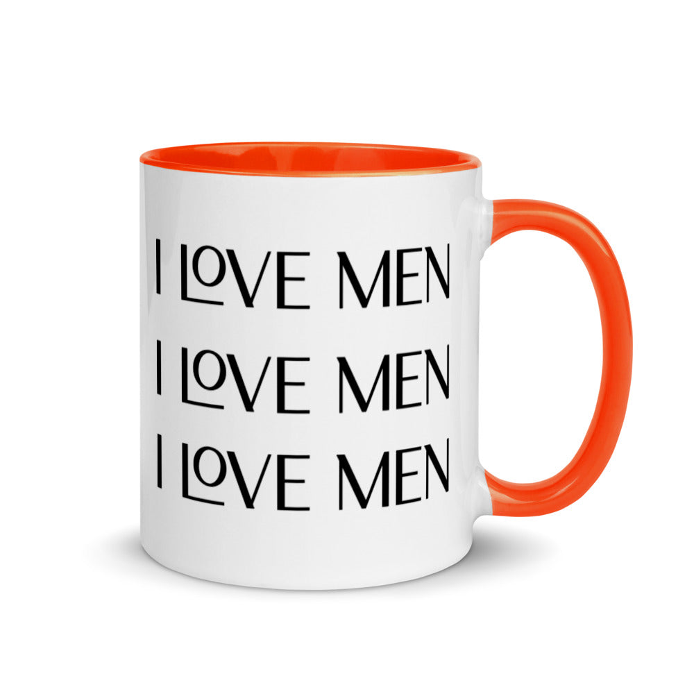 I Love Men Mug with Color Inside