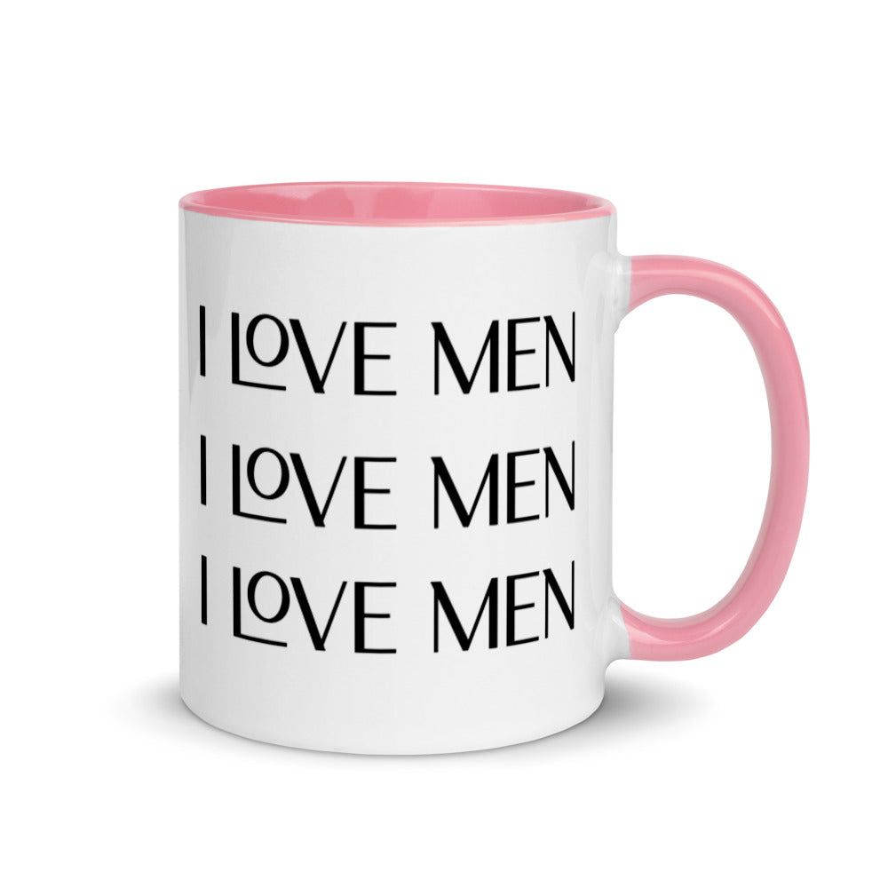 I Love Men Mug with Color Inside