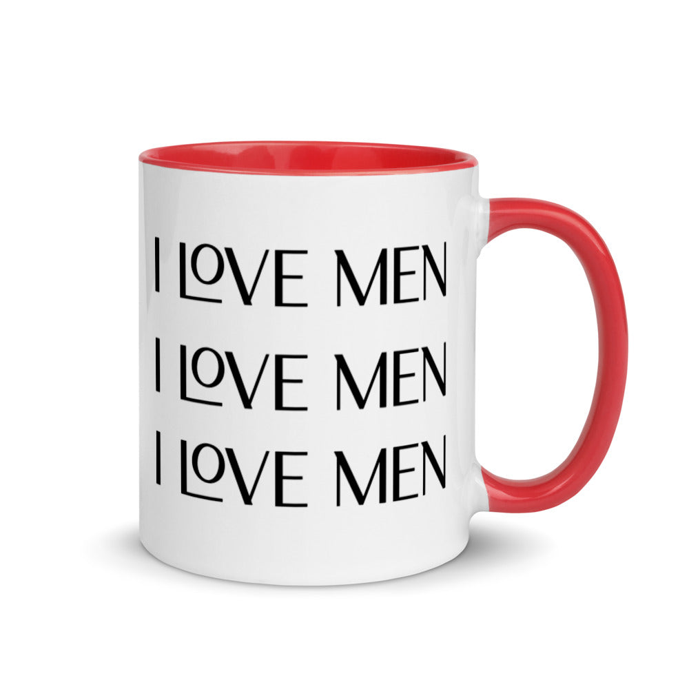 I Love Men Mug with Color Inside