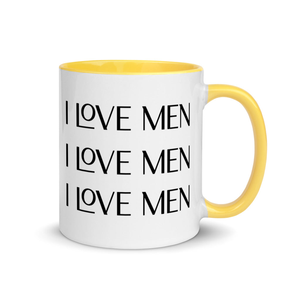 I Love Men Mug with Color Inside